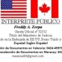 Interprete Público y Traductro CERTIFICADO Español-Ingles-Español Valencia y Maracay