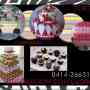 Tortas, cupcakes y decoracion con globos